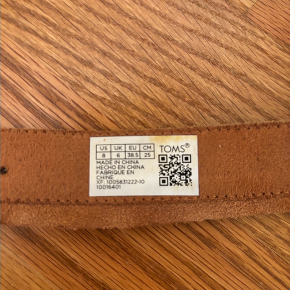 TOMS Tan Leather Sandals - Picture 8 of 8